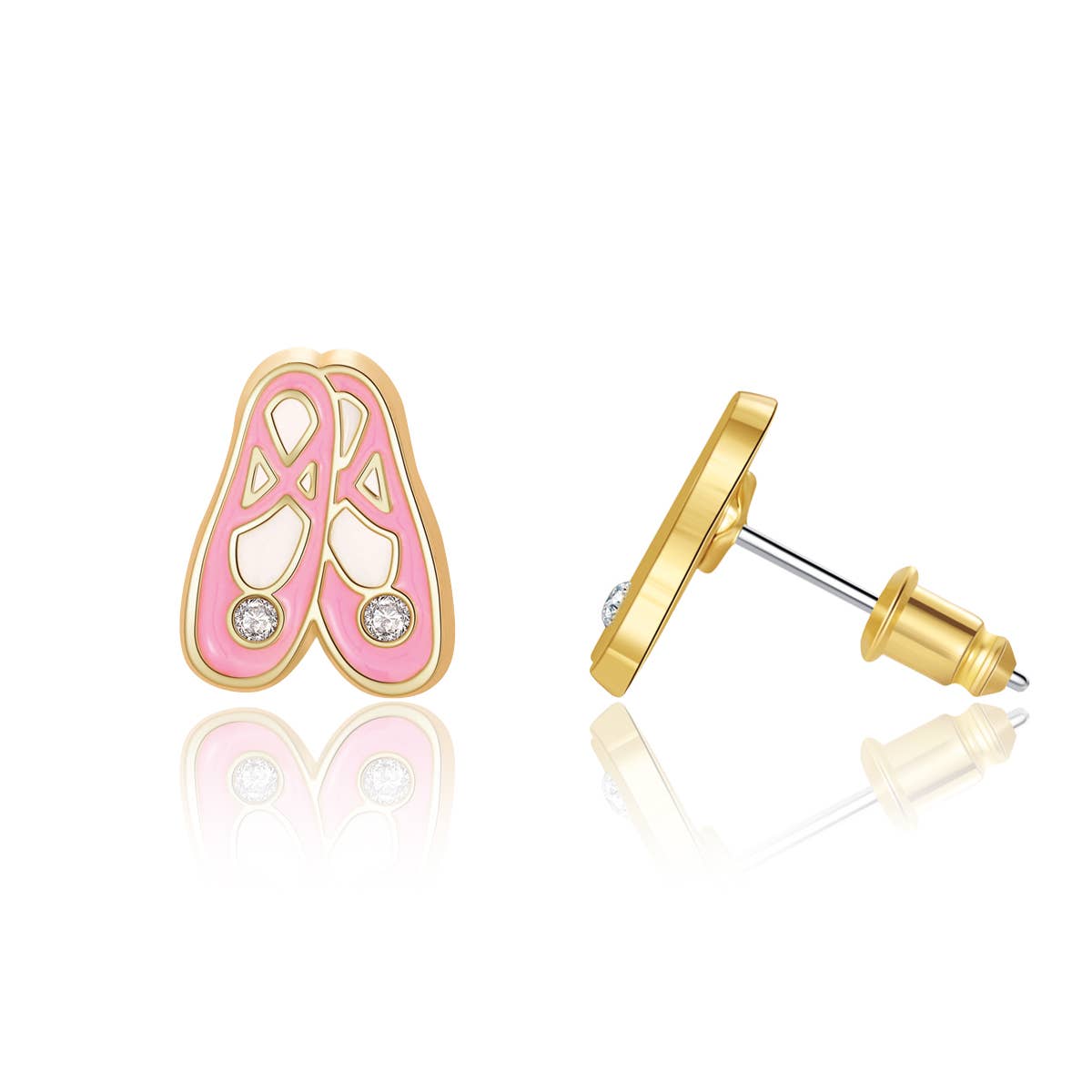 Ballet Slippers Stud Earrings