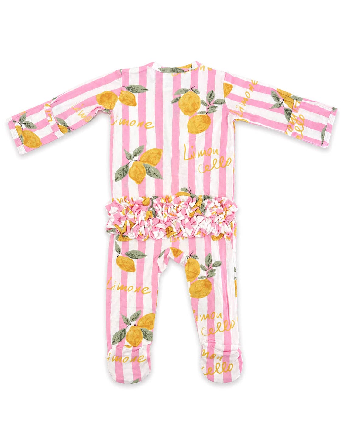 Lemon Amore 2-Way Zip Ruffle Footie