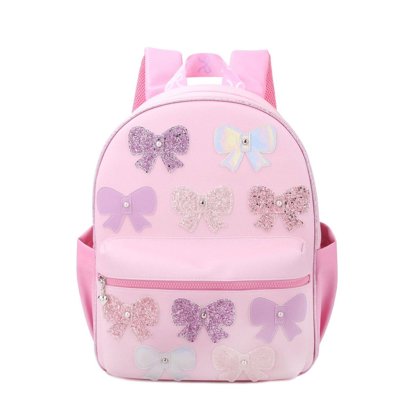 Glitter Bow Patch Large Backpack