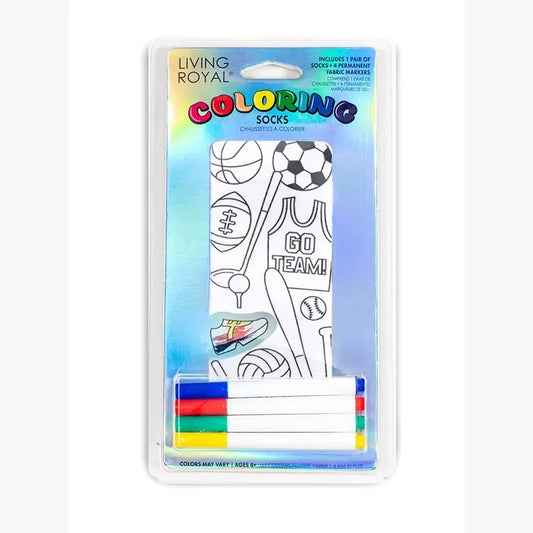 Coloring Socks - Sports Team Spirit