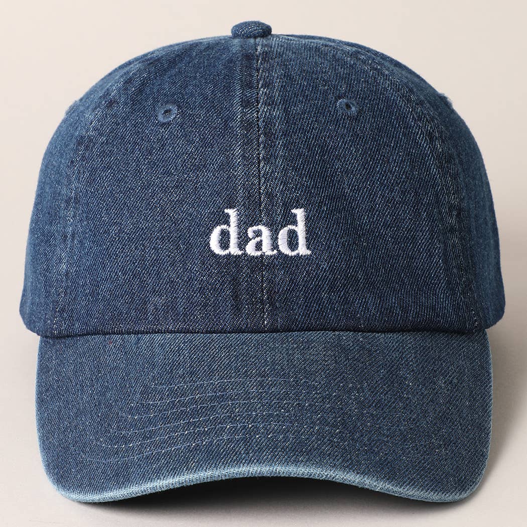 Dad Embroidered Denim Cap