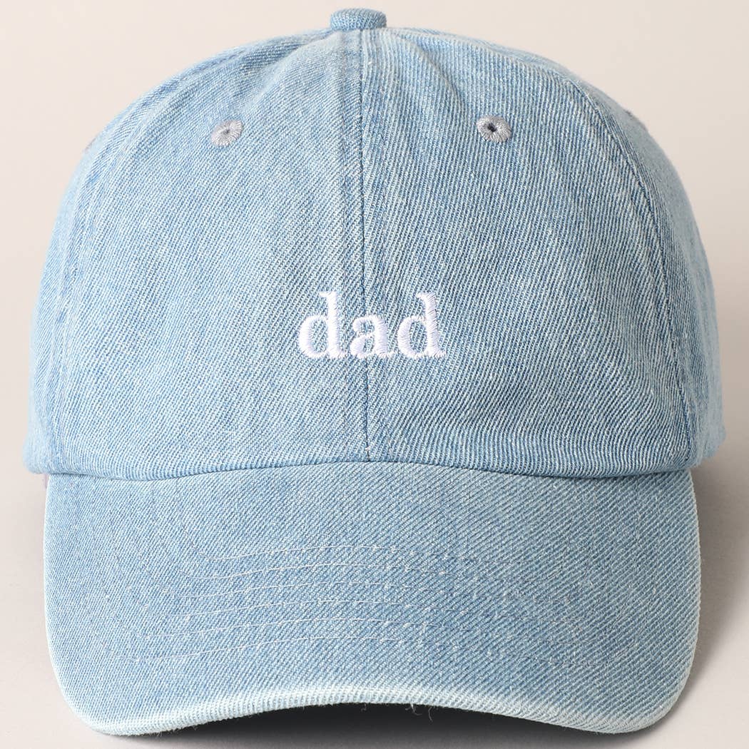 Dad Embroidered Denim Cap