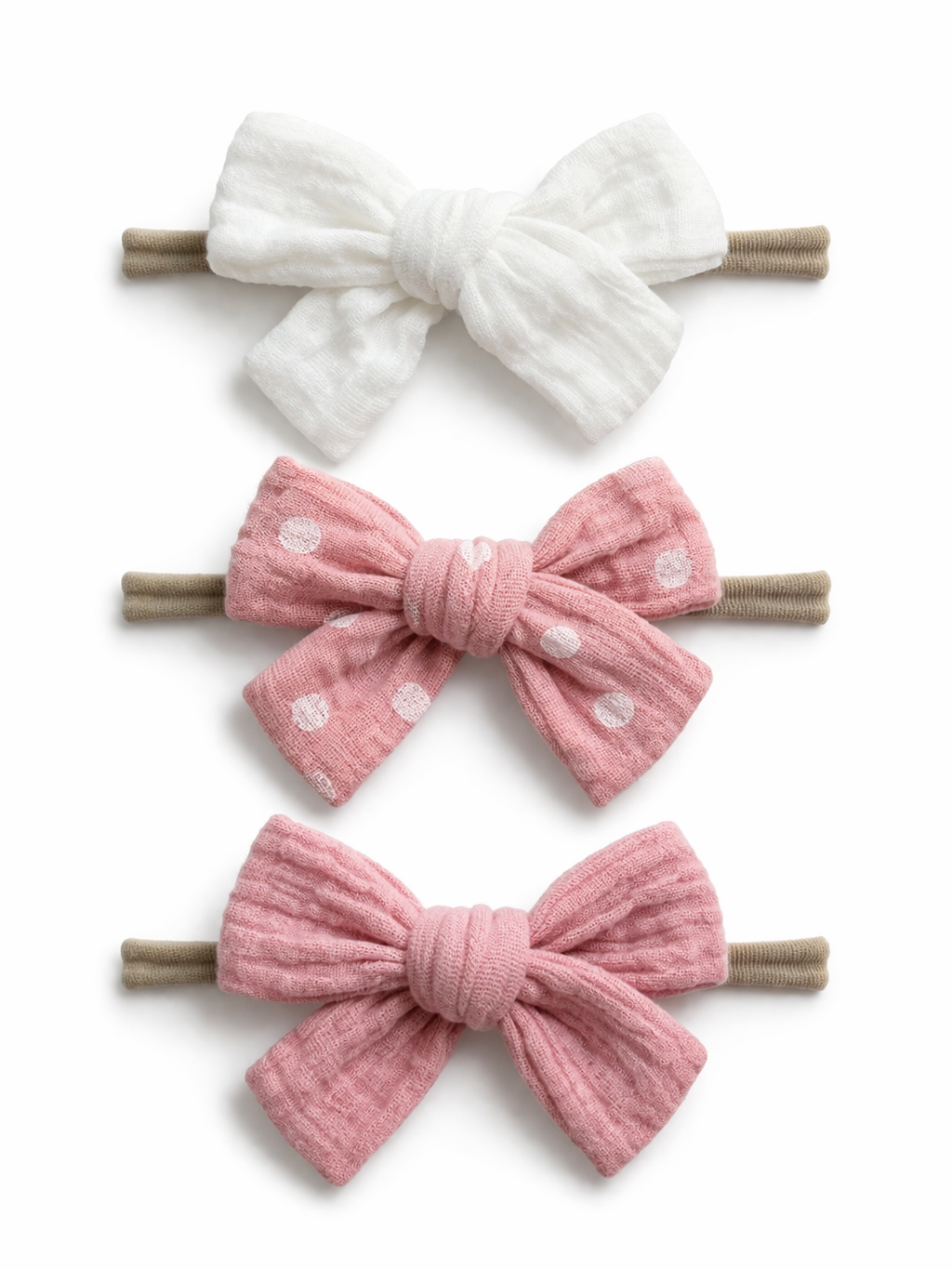 3-Pack Nylon Bows: Eloise
