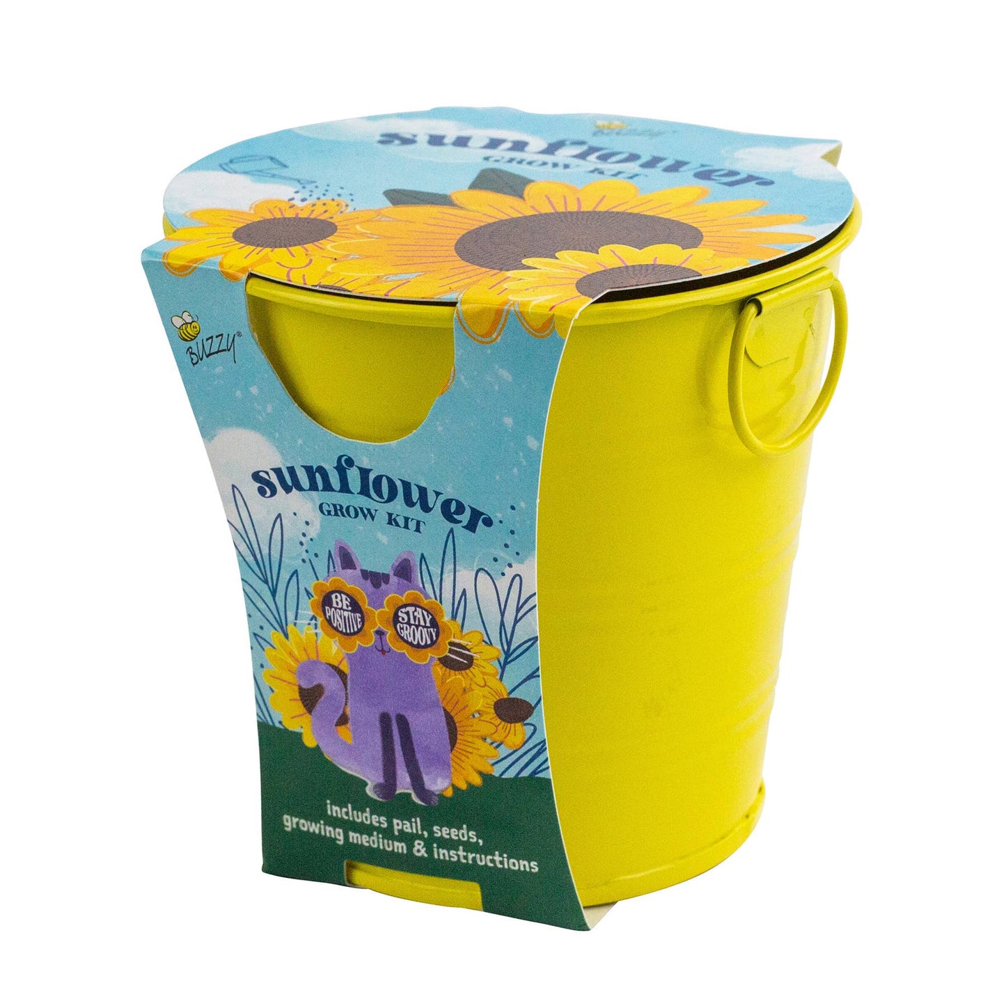 Kids Flower Grow Pail | Sunflower Grow Kit |