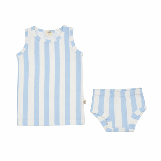 Lagoon Tank Set | Beach Lines | Blue