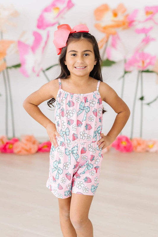 Berry Picnic Strappy Romper