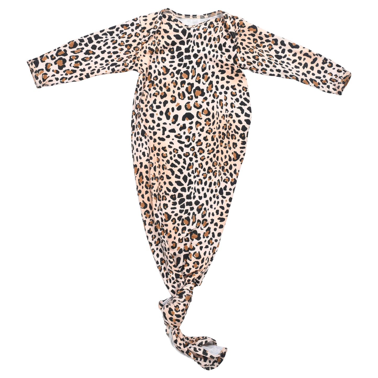 Leopard Knotted Gown + Bow