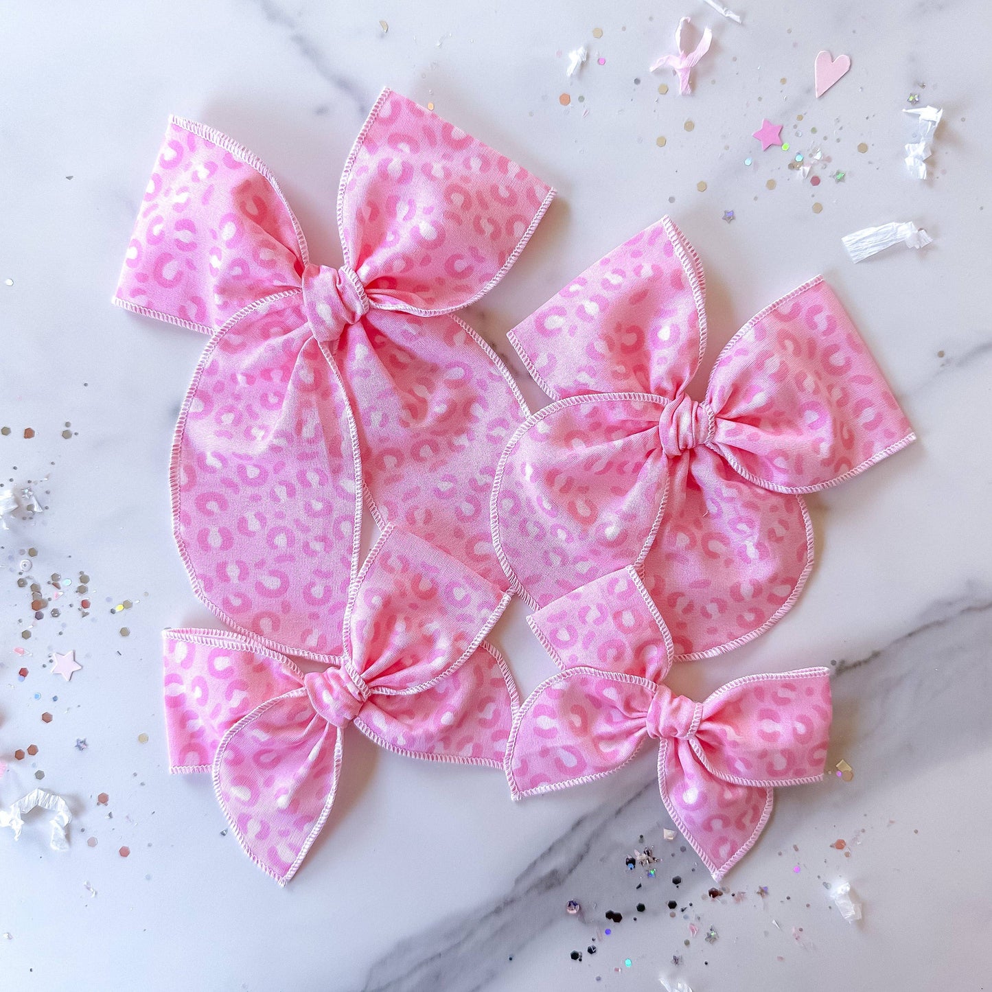 Pink Cheetah Bow