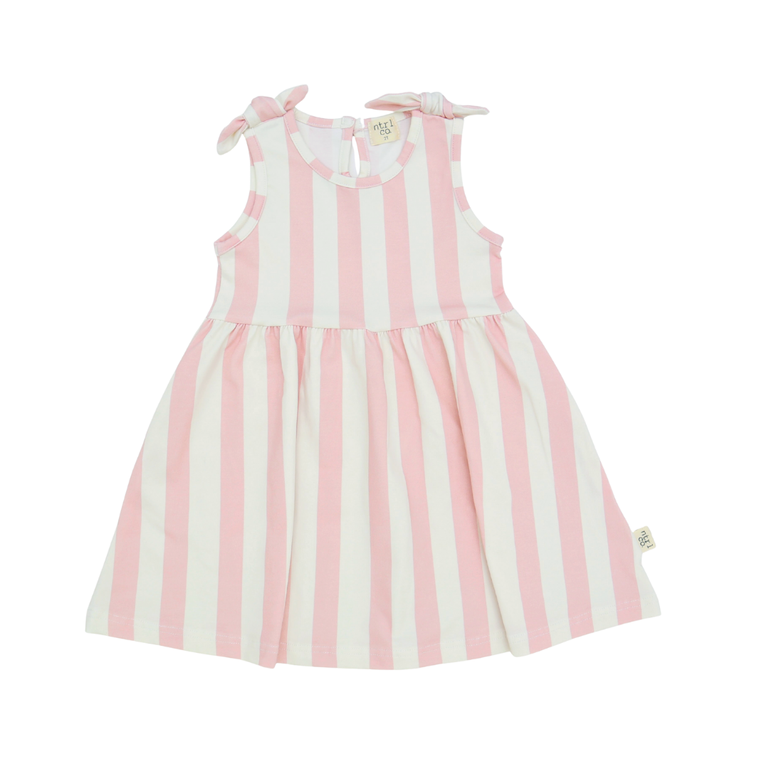 Sleeveless Twirl Dress | Beach Lines | Pink