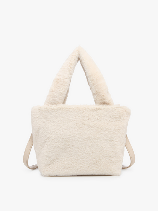 Fuzzy Satchel Purse