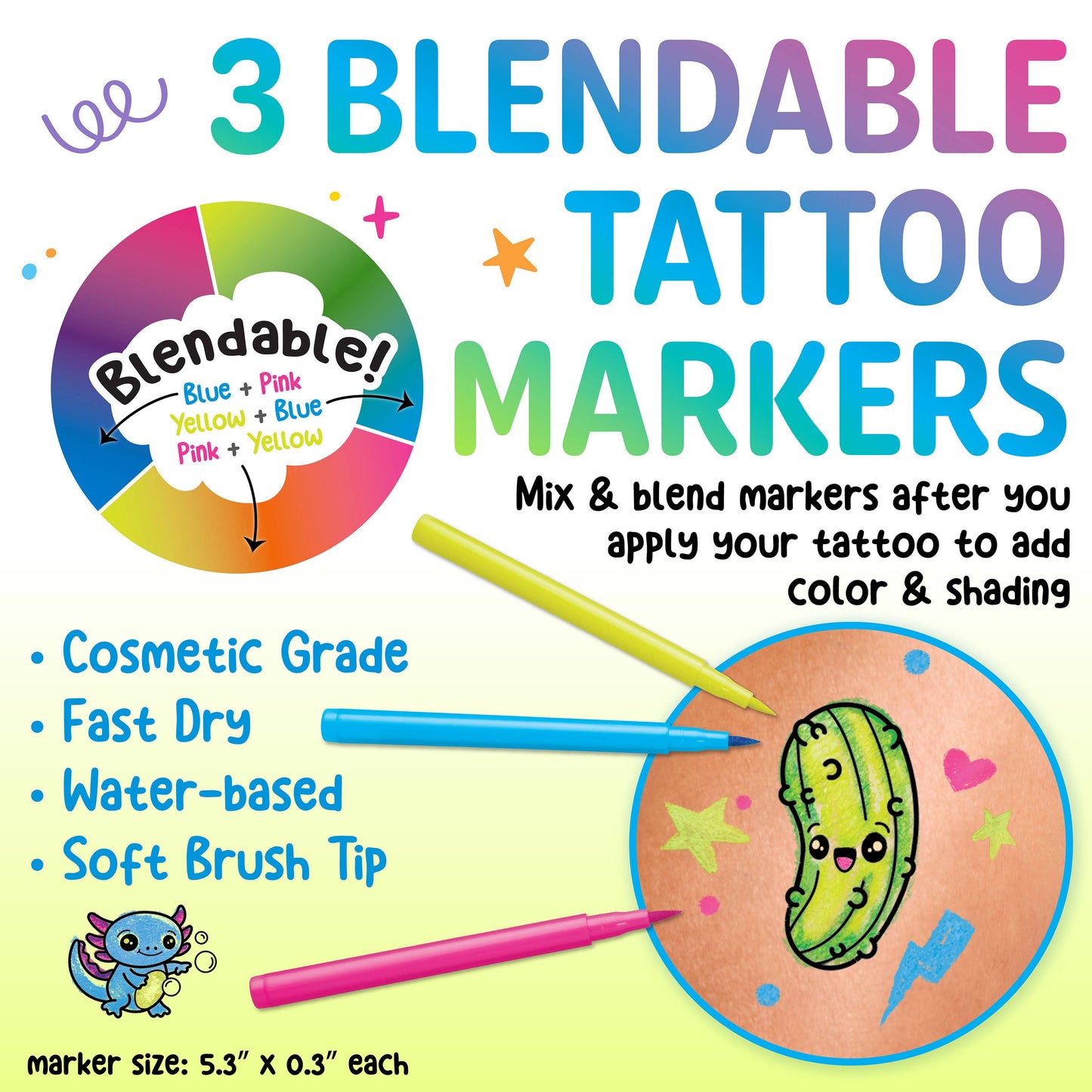 Color in Neon Tattoos Mini Craft Kit