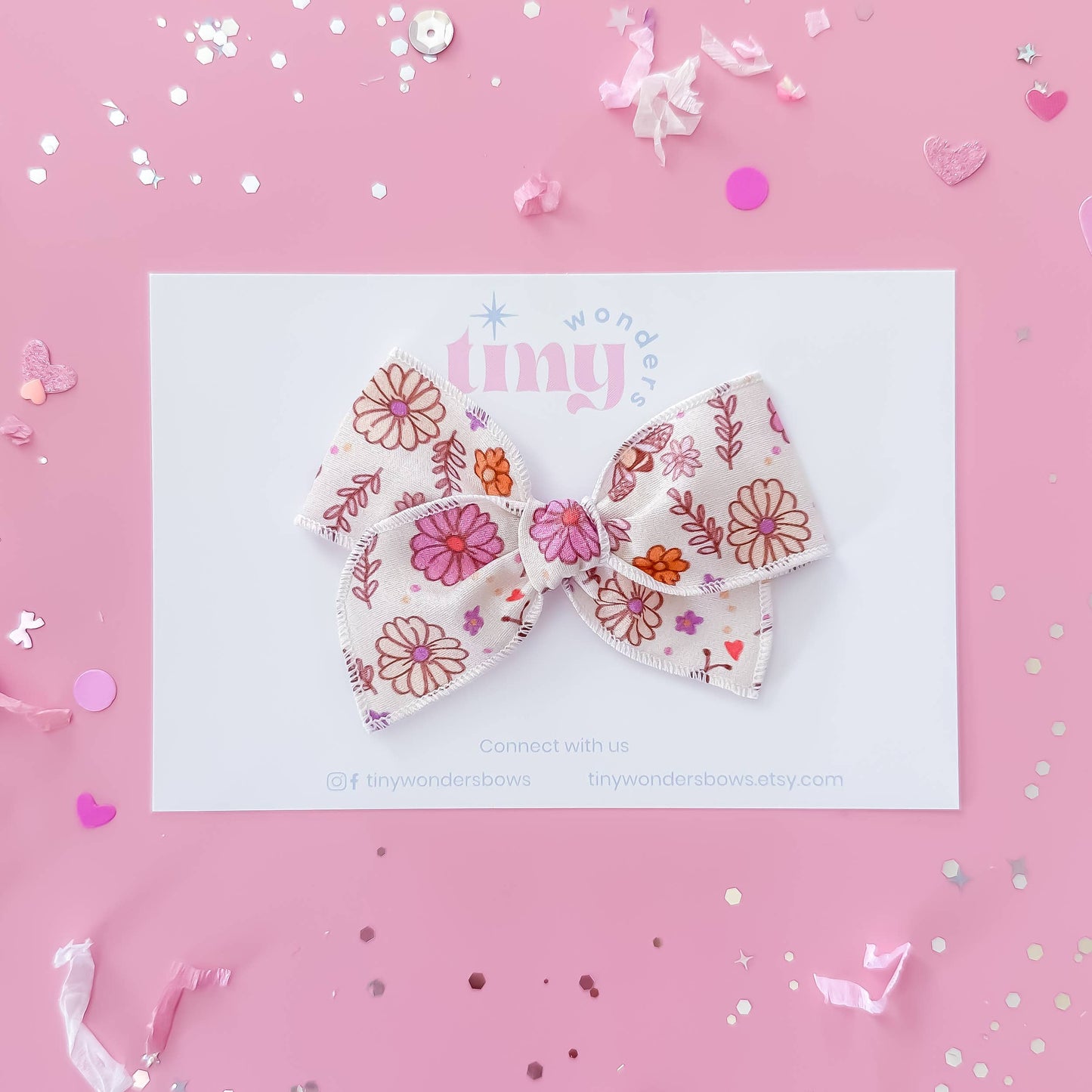 Flowers and Bees Bow
