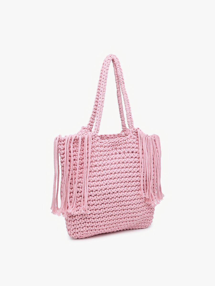 Macrame Fringe Satchel