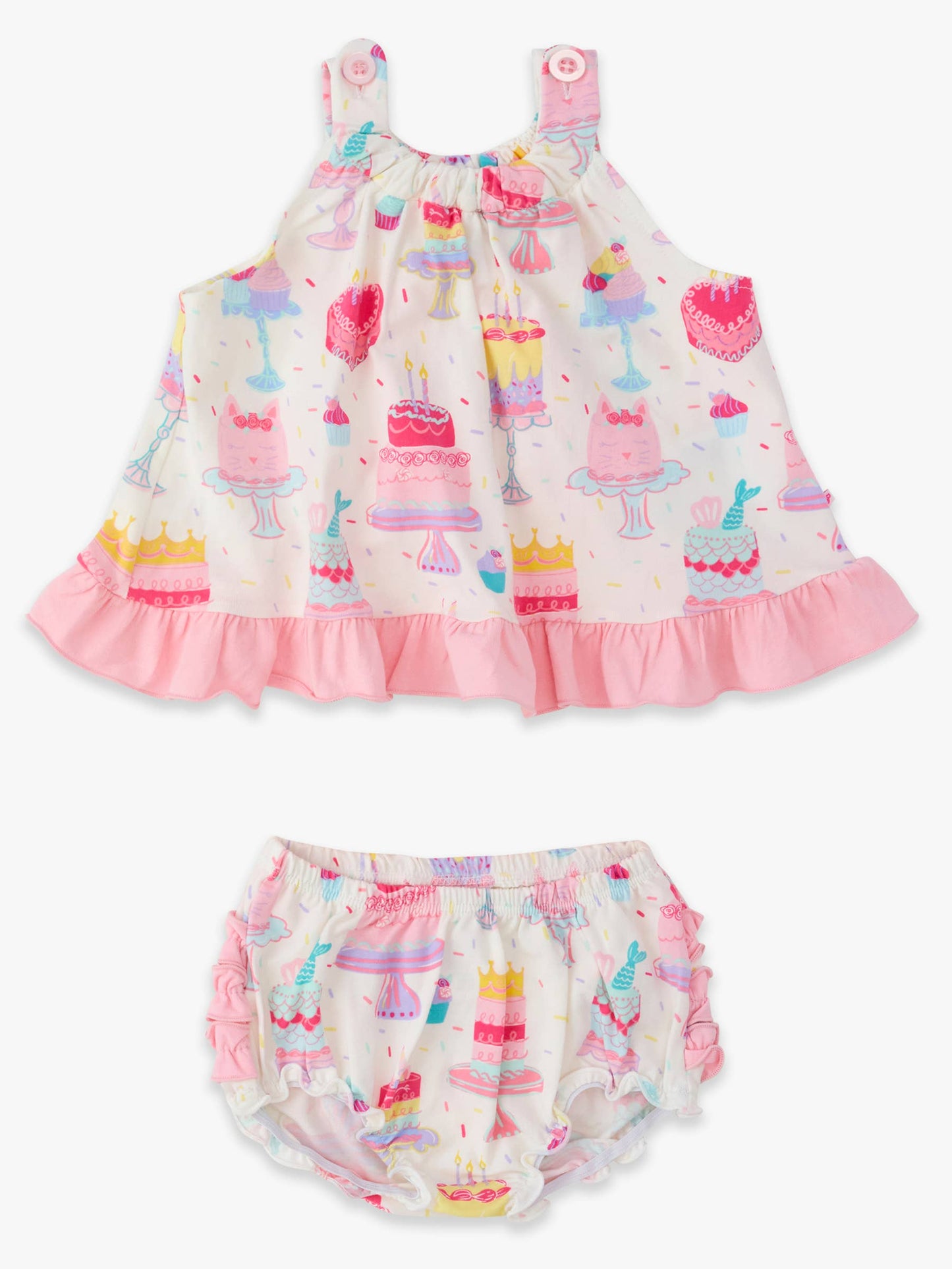 Cake Party Knit Swing Top & Bloomer Set