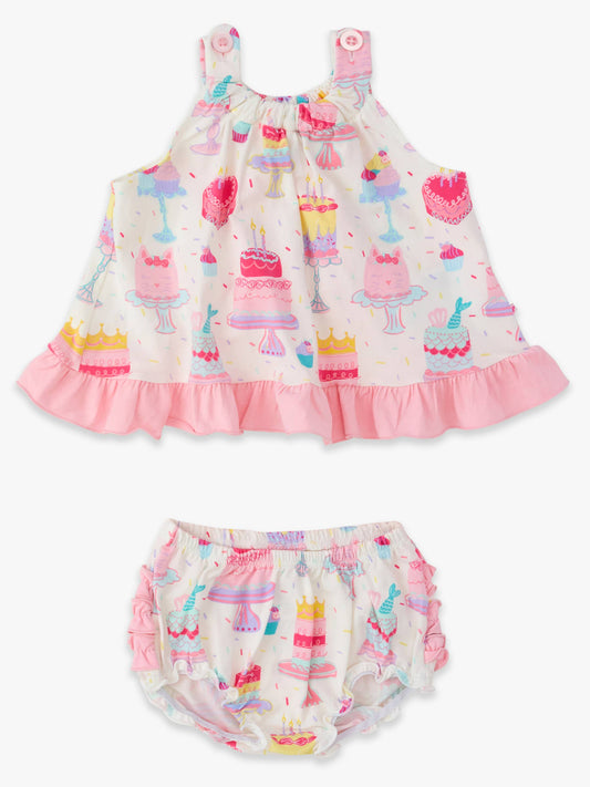 Cake Party Knit Swing Top & Bloomer Set