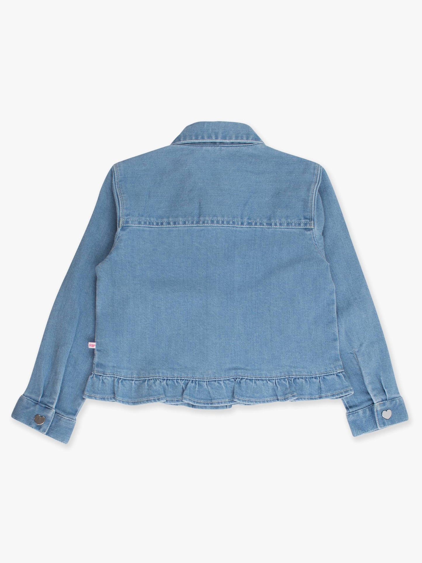 Denim Ruffle Jean Jacket