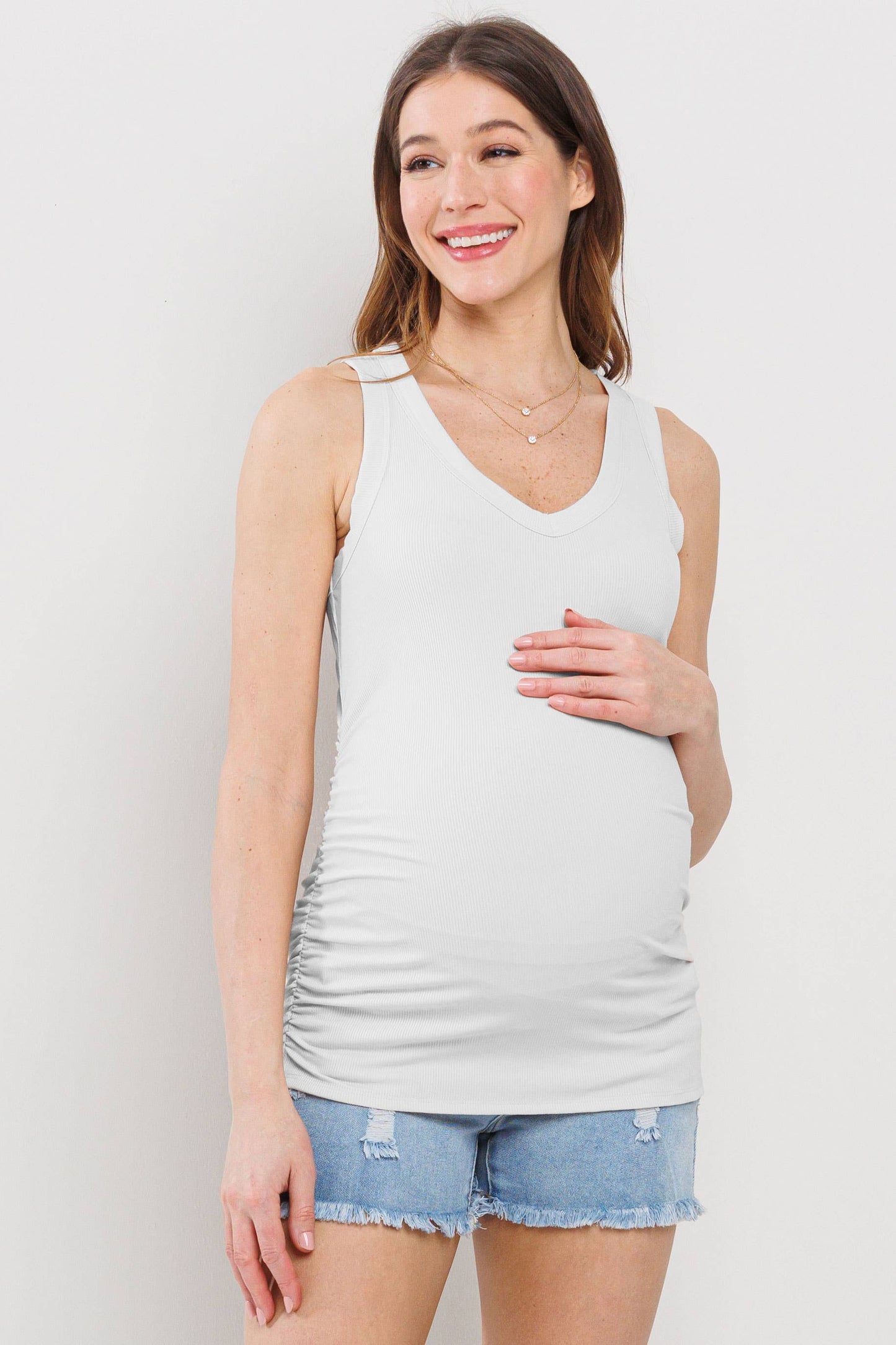 Maternity Ribbed Tank Top