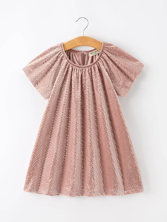 Velvet Sparkle Party Dress