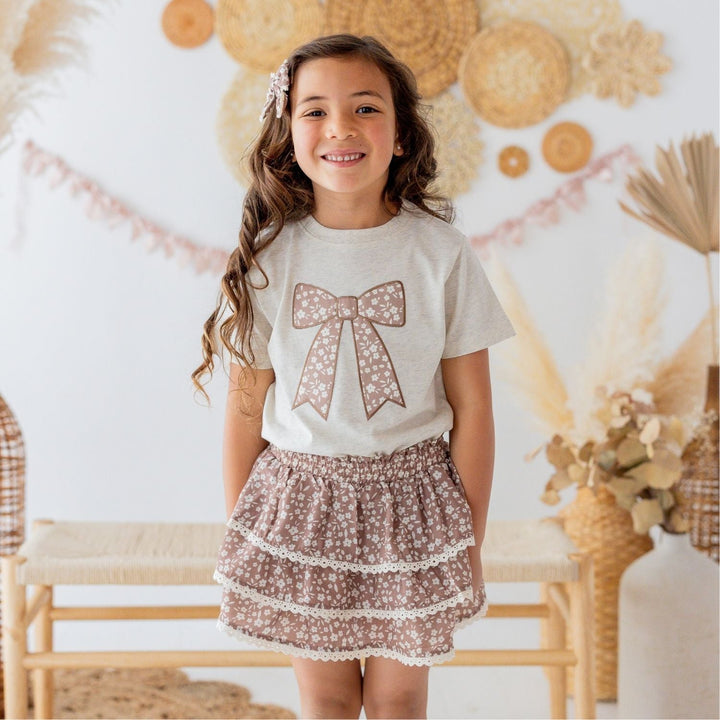 Mocha Floral Skort