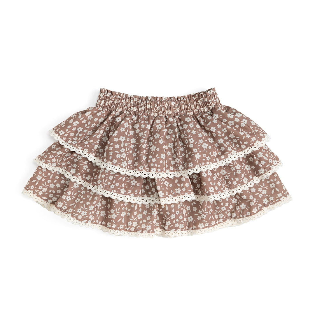 Mocha Floral Skort