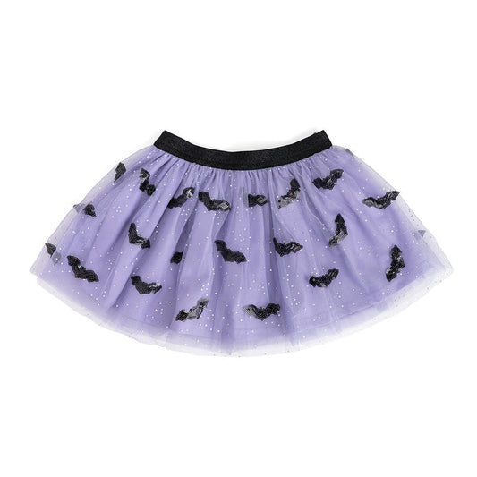 Sequin Bat Halloween Tutu Skirt