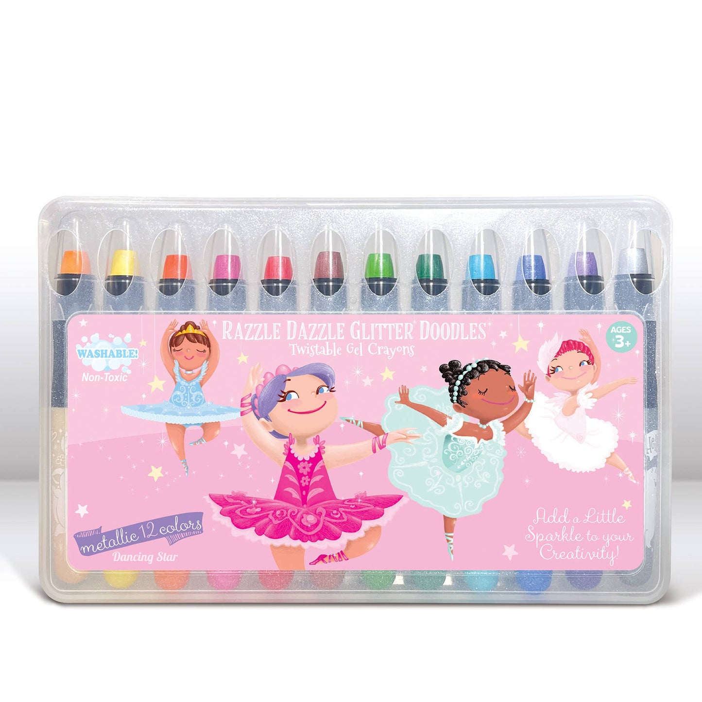 Dancing Star Glitter Twistable Gel Crayons