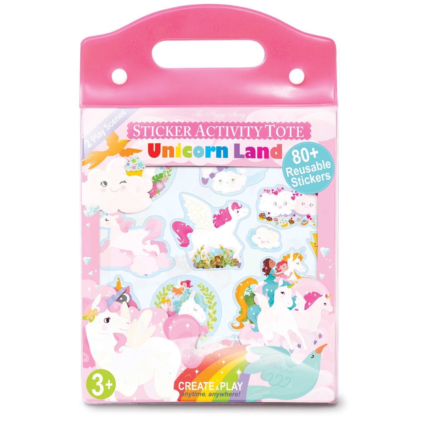 Unicorn Land Reusable Sticker Activity Tote