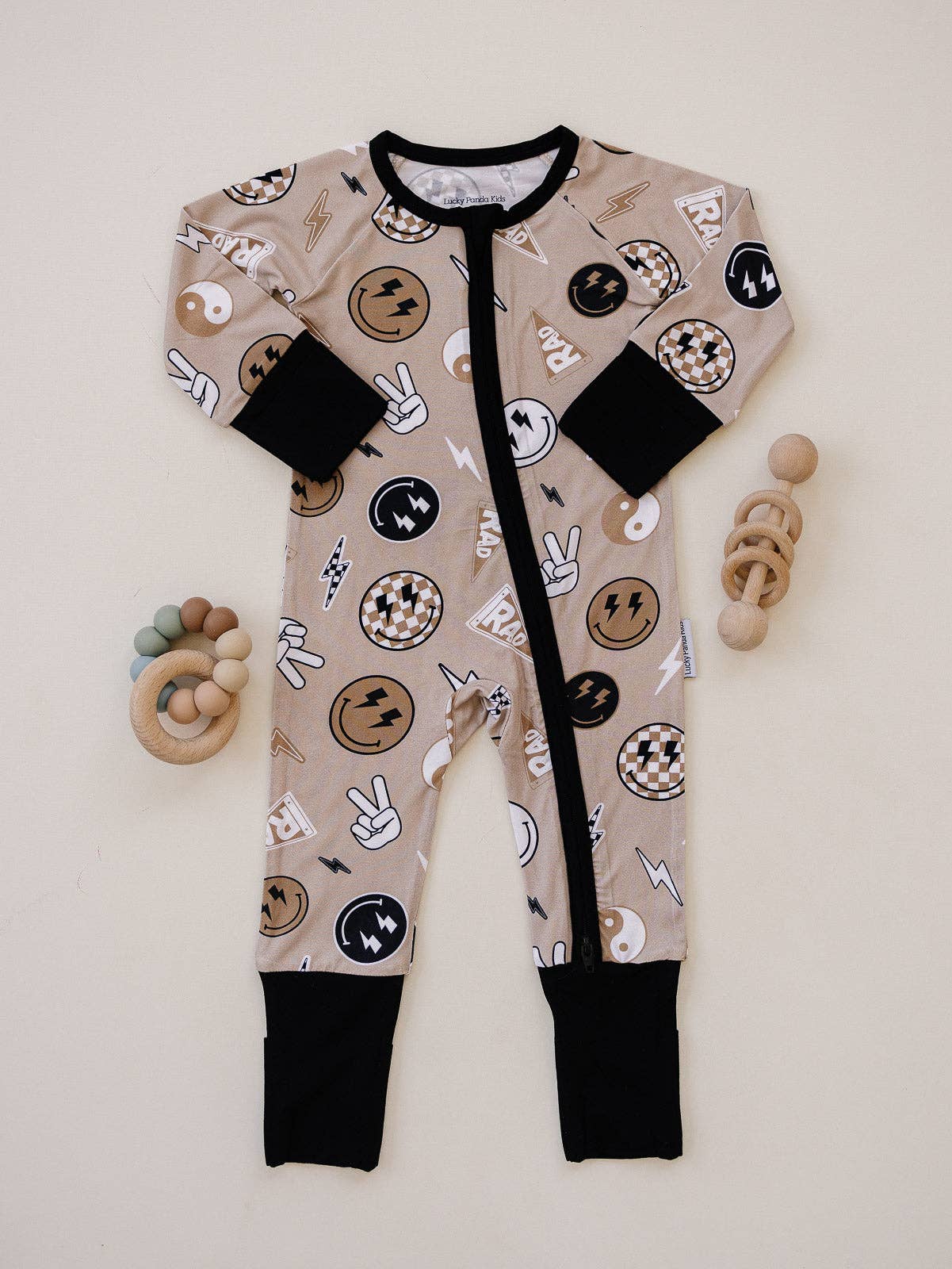 Rad Vibes Bamboo Zip Romper