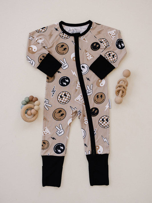 Rad Vibes Bamboo Zip Romper