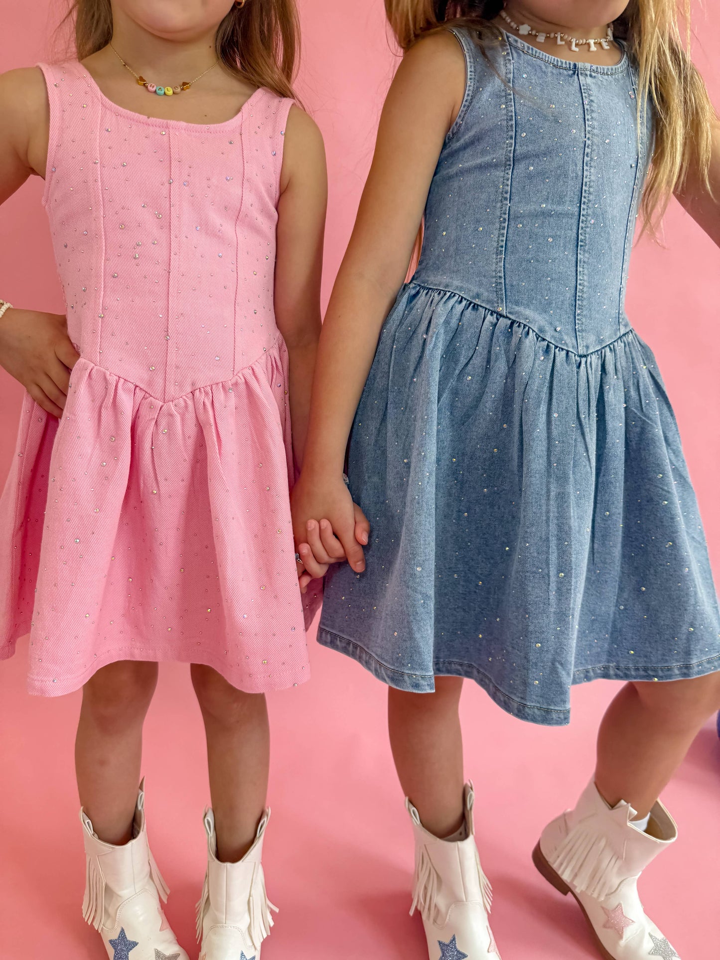 Denim Sparkle Dress