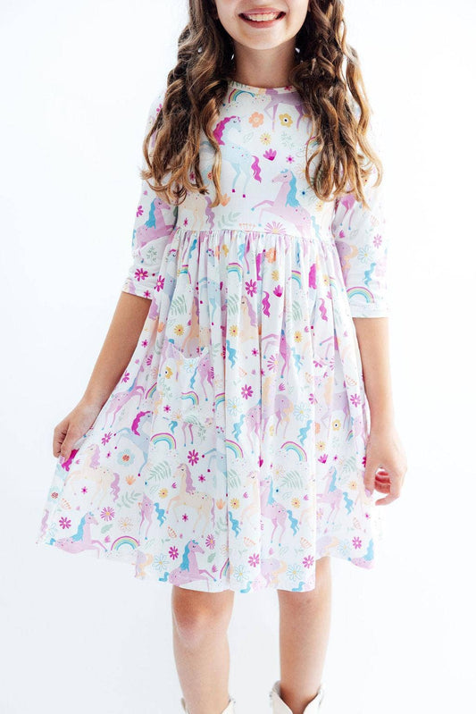 Rainbow Vibes Twirl Dress