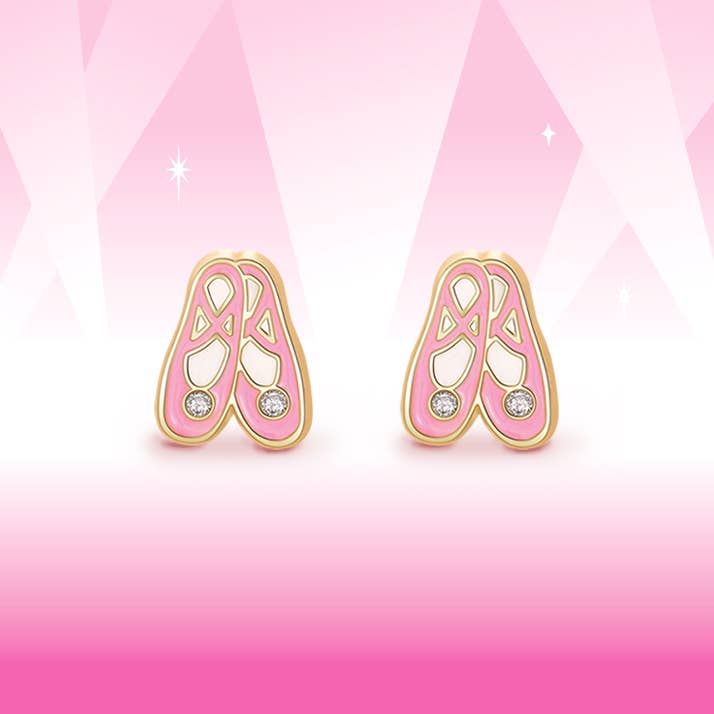 Ballet Slippers Stud Earrings