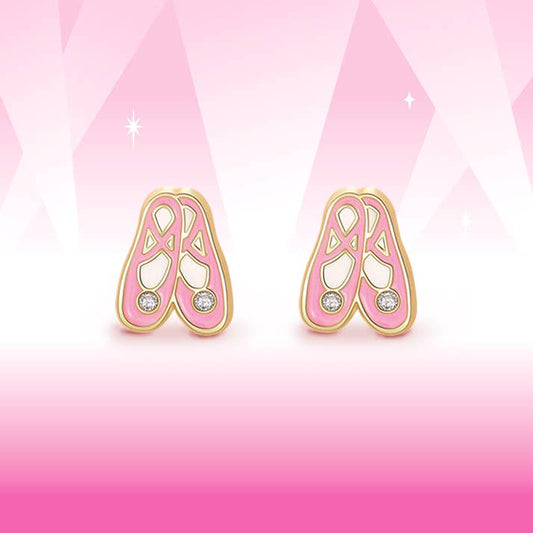 Ballet Slippers Stud Earrings