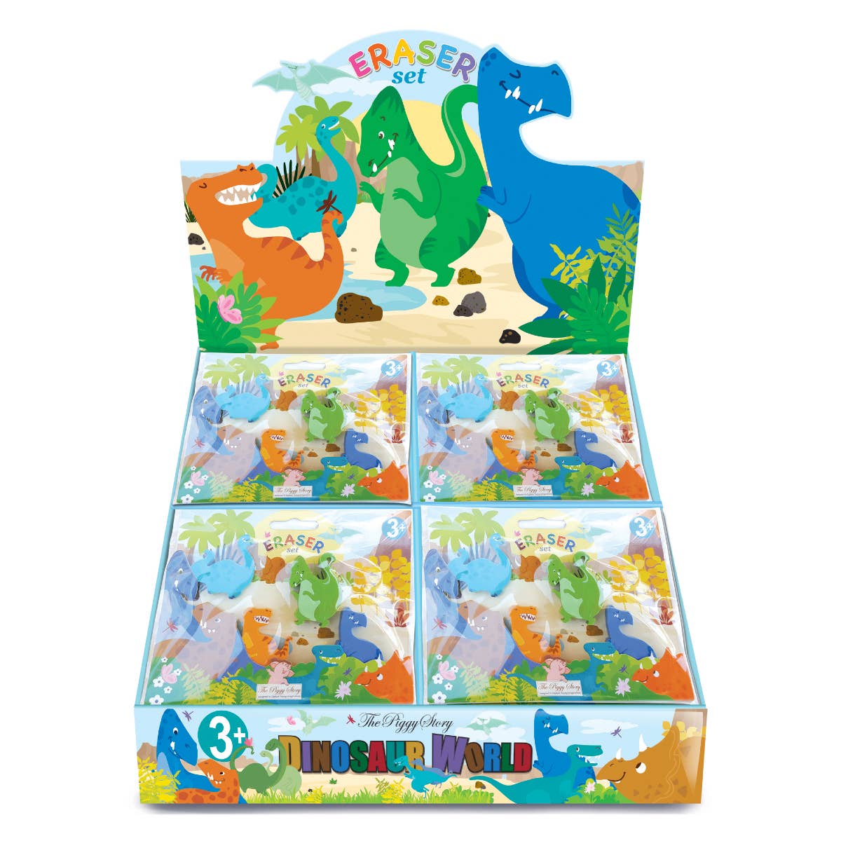 Eraser Set- Dinosaur World