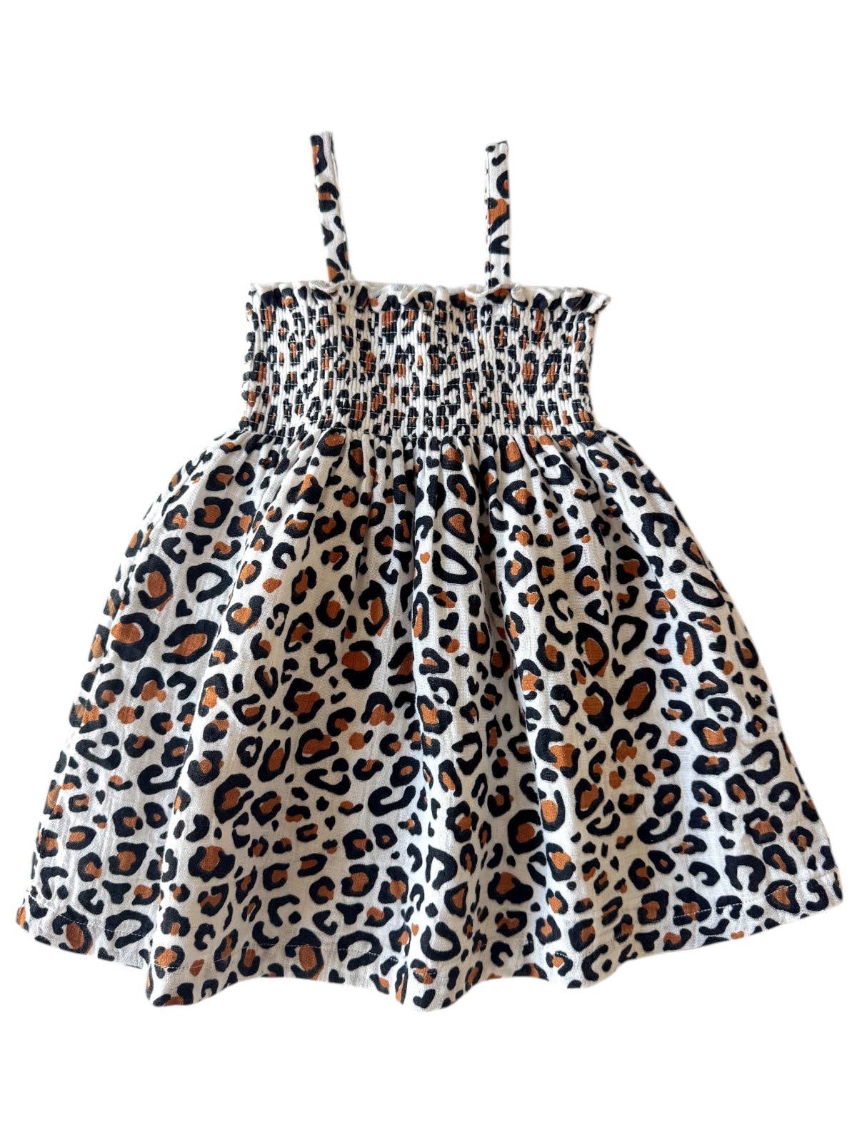 Leopard Muslin Dress