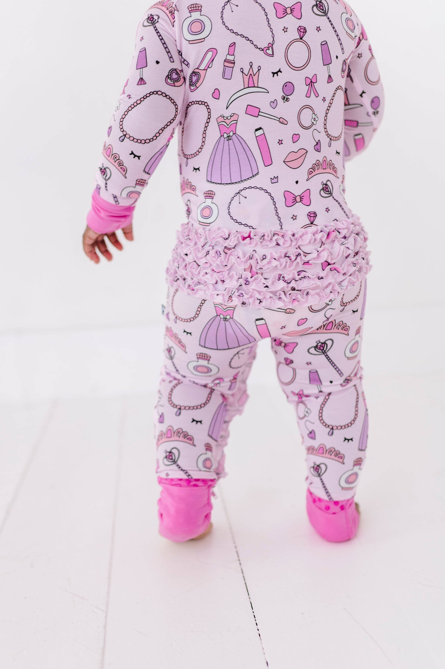 Sleeping Cutie Convertible Footies with Ruffle