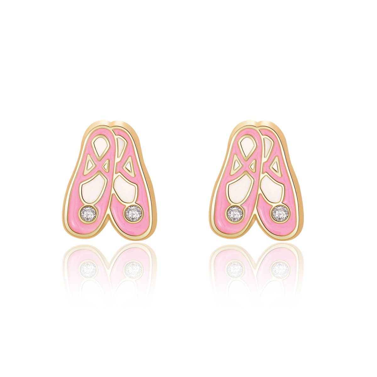 Ballet Slippers Stud Earrings