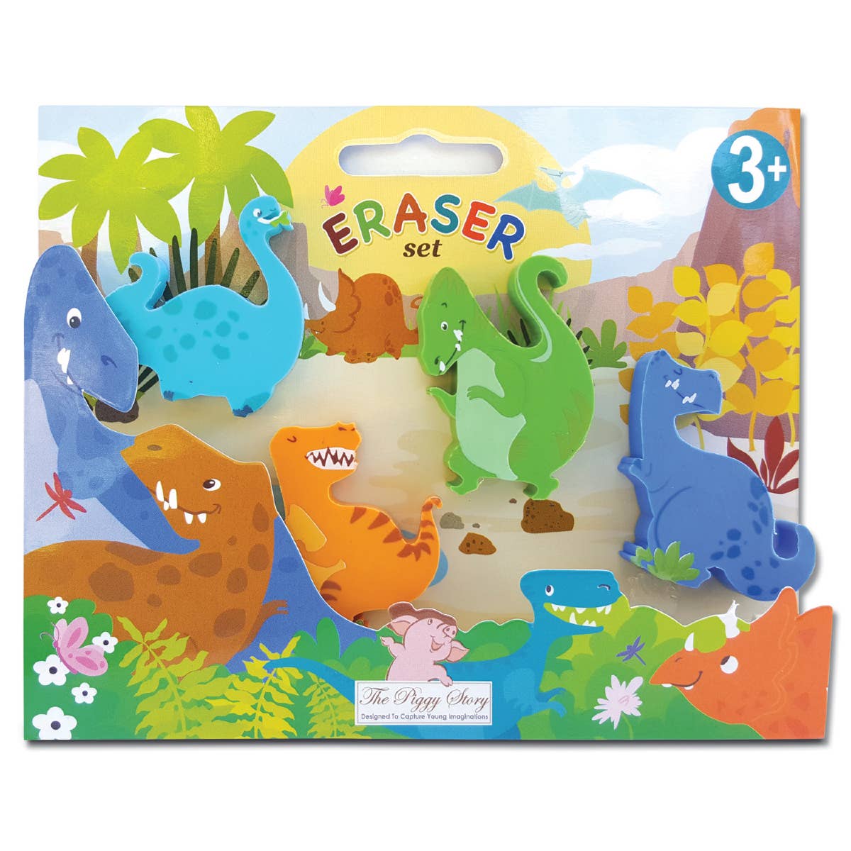 Eraser Set- Dinosaur World