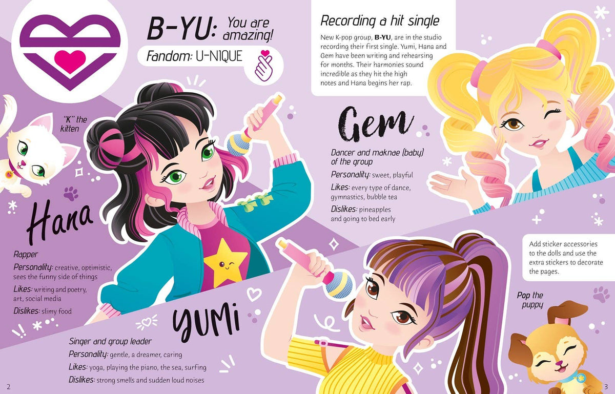 K-Pop Sticker Dolly Dressing
