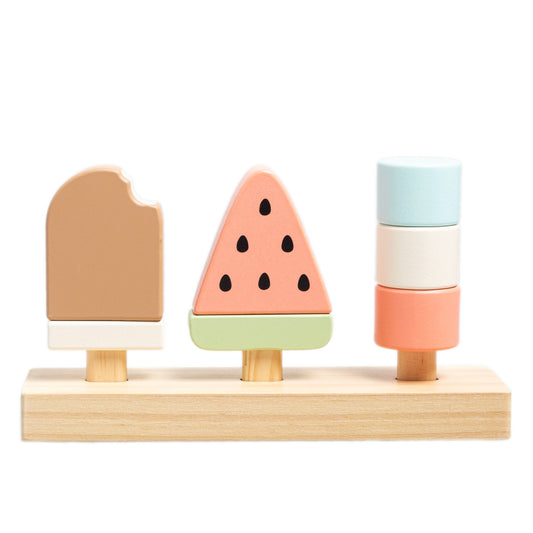 Wooden Ice Cream Stacking Toy