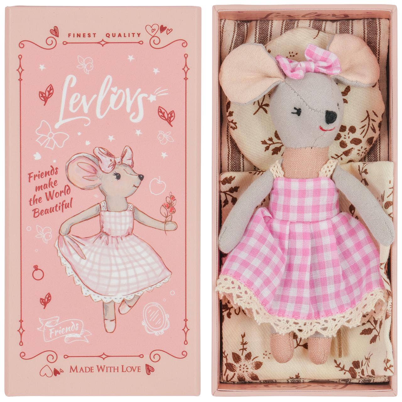 Levlovs Mouse Lulu in a Box with the Bedding 