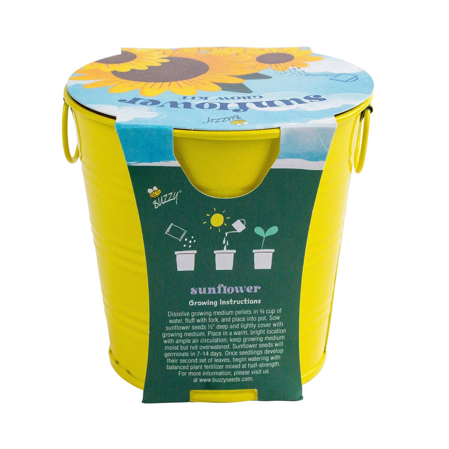 Kids Flower Grow Pail | Sunflower Grow Kit |