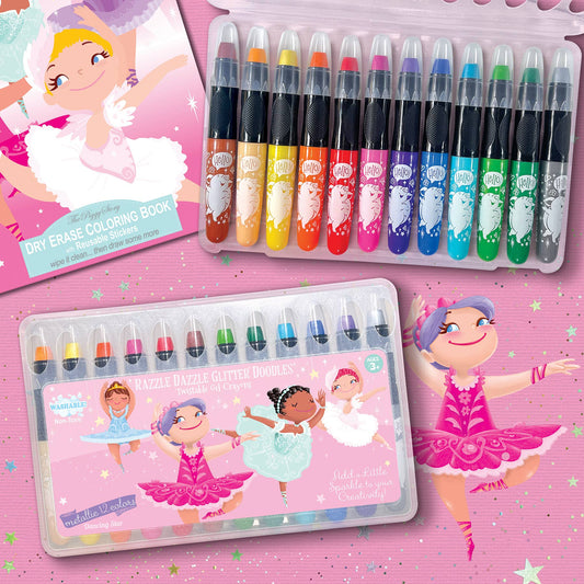Dancing Star Glitter Twistable Gel Crayons