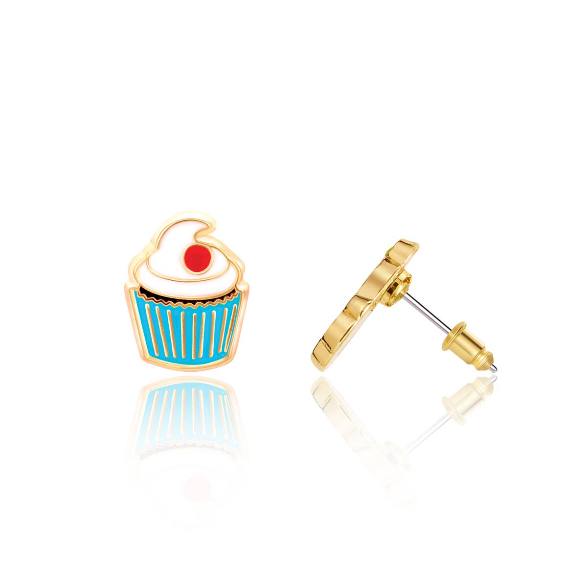 Classic Cupcake Stud Earrings