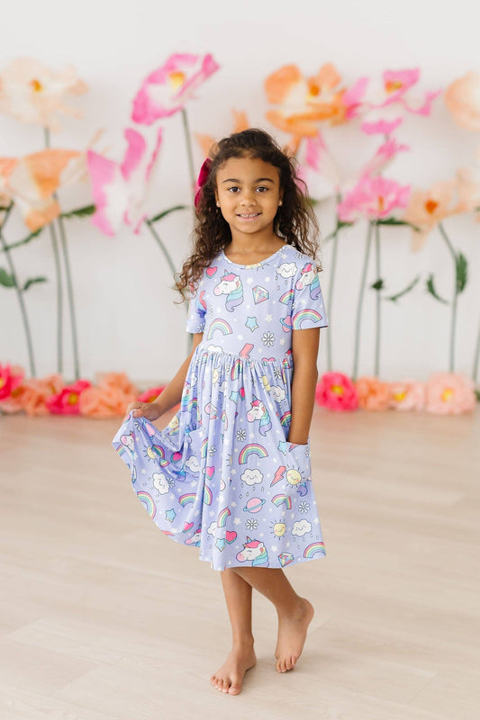 Galactic Unicorns Twirl Dress