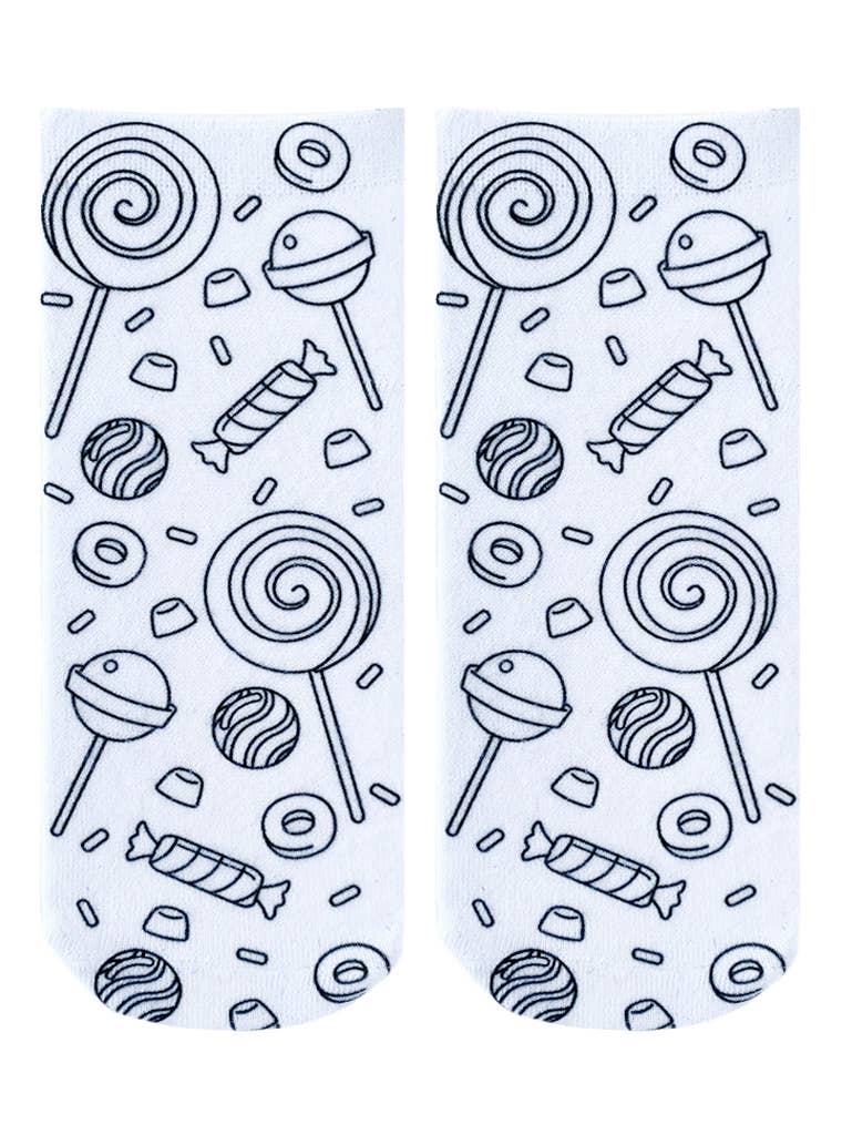 Coloring Socks - Sweet Treats