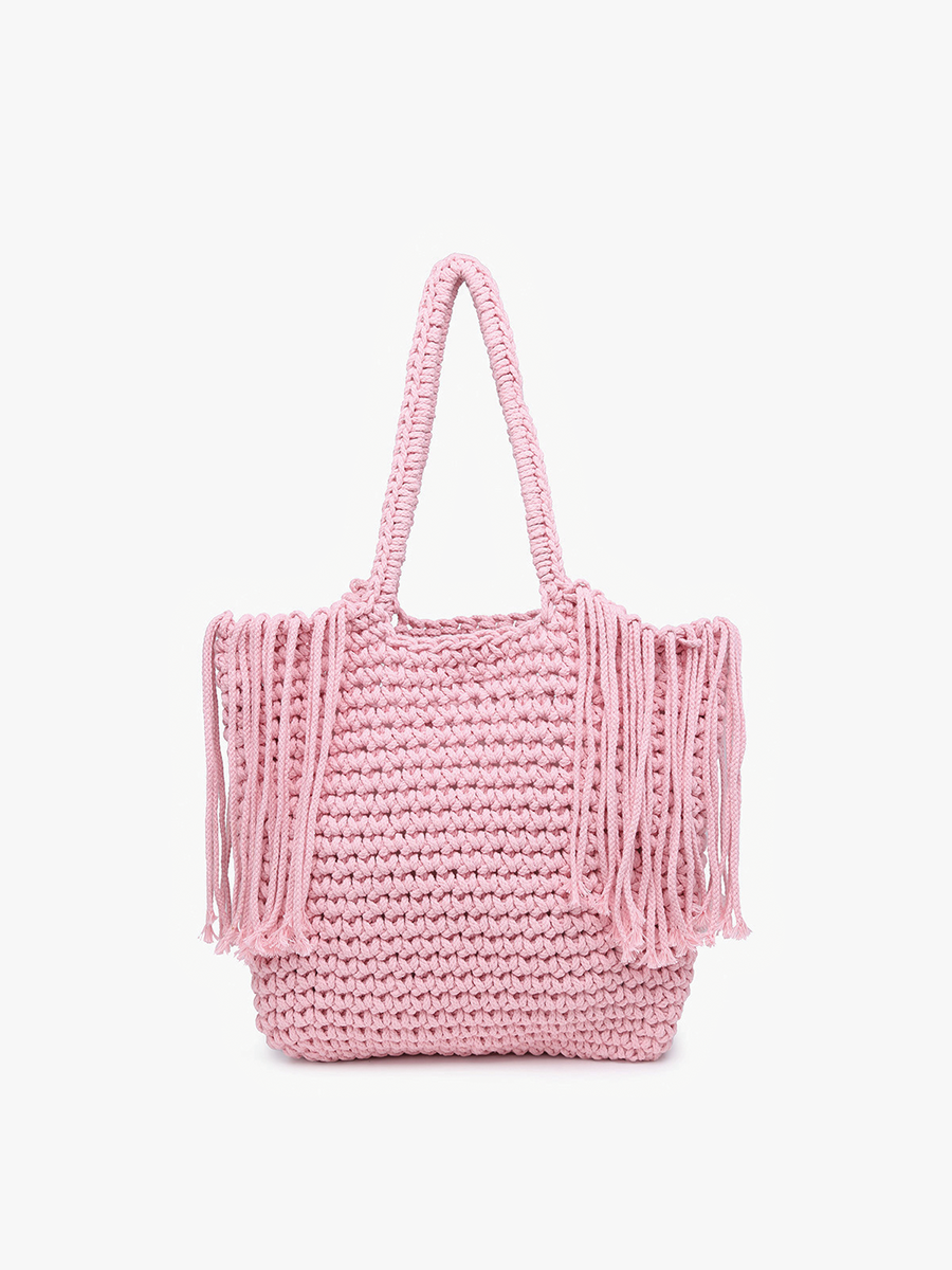 Macrame Fringe Satchel