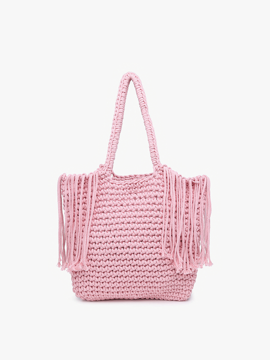 Macrame Fringe Satchel