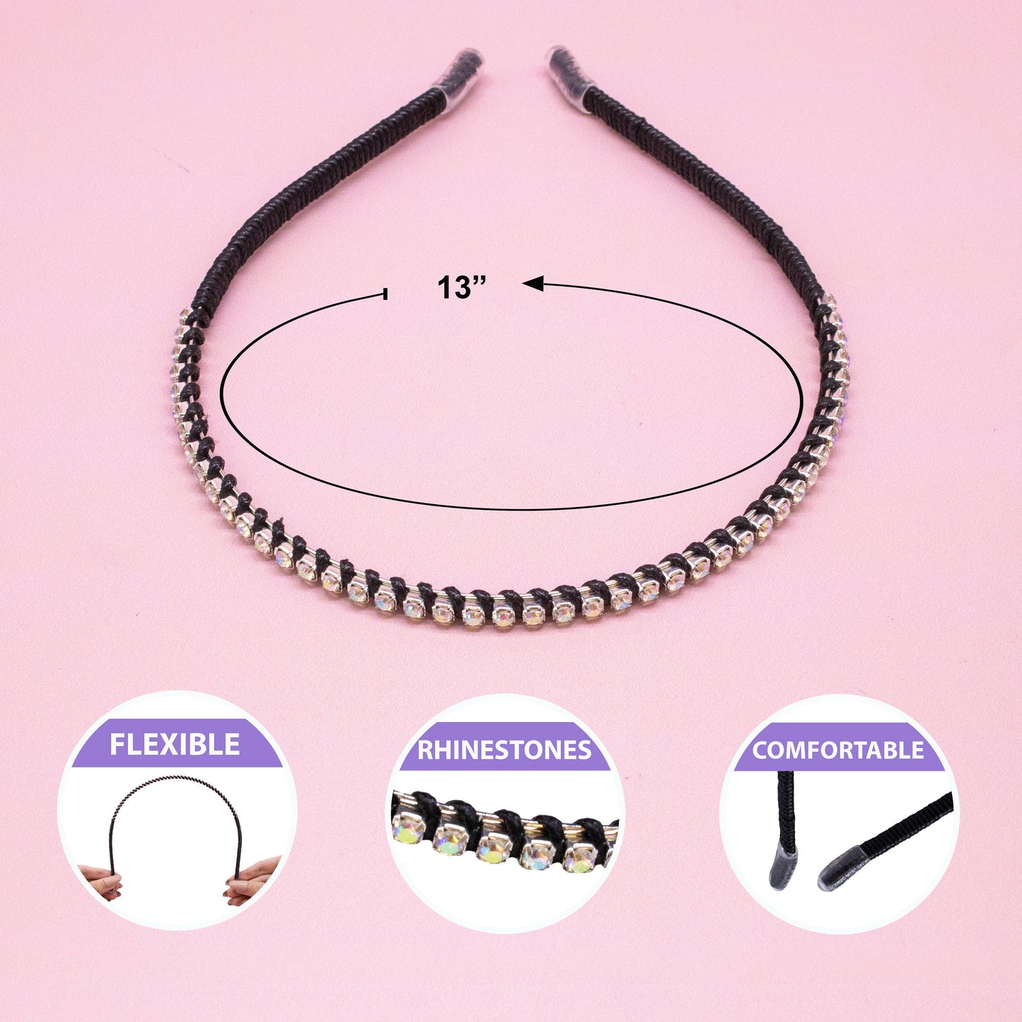 Thin Rhinestone Headband