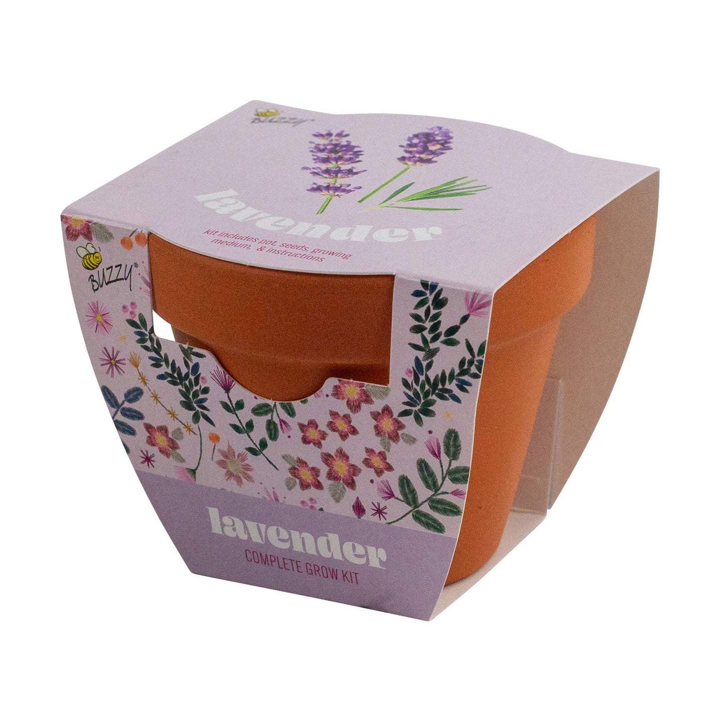 Classic 3.3 in Terracotta Lavender Grow Kit | Indoor |